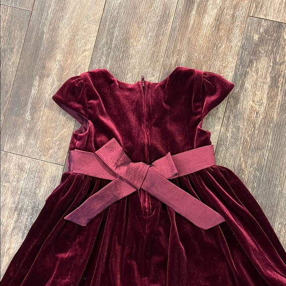 Rare Editions Red Velvet Tiered Dress - Picture 7 of 11